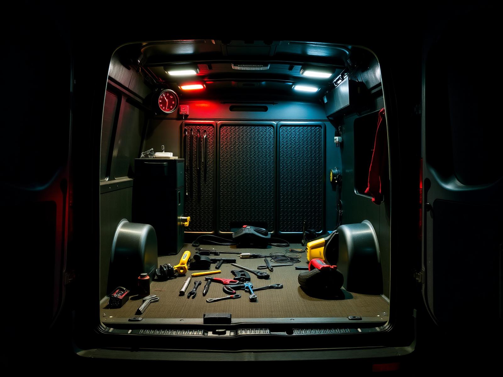 Fully-equipped mobile mechanic workshop
