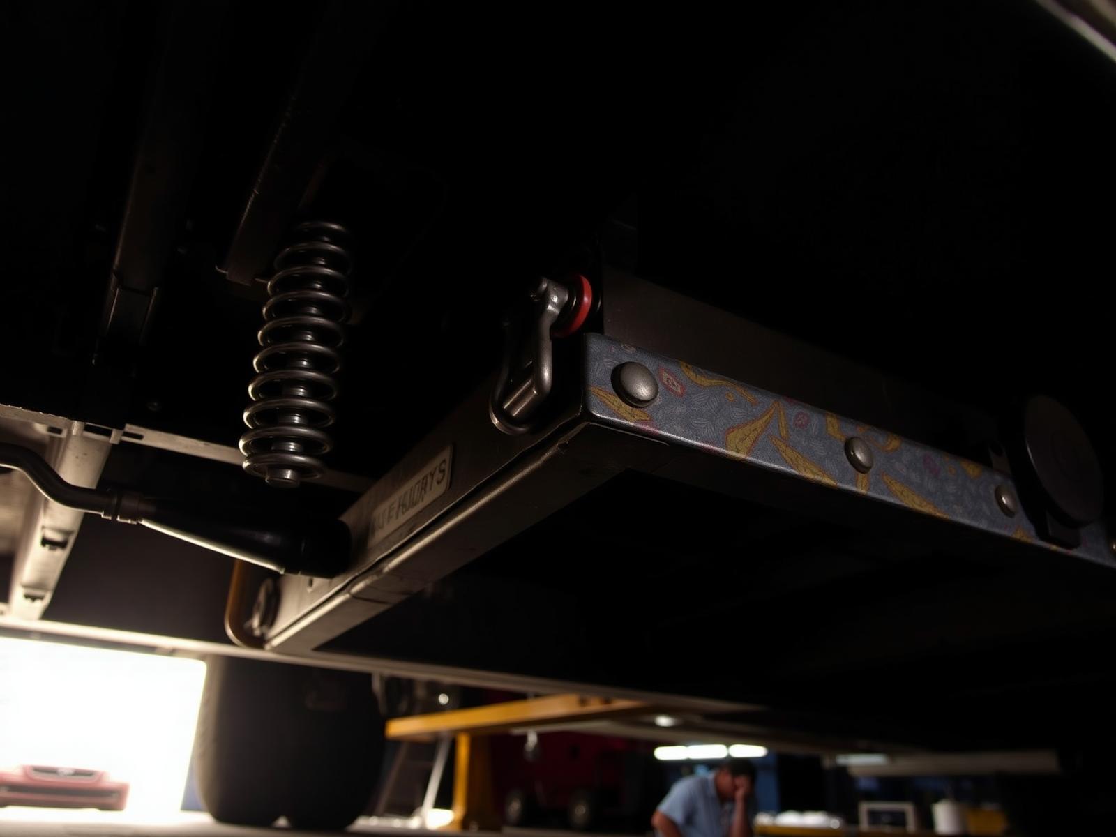 Trailer suspension and shackle work